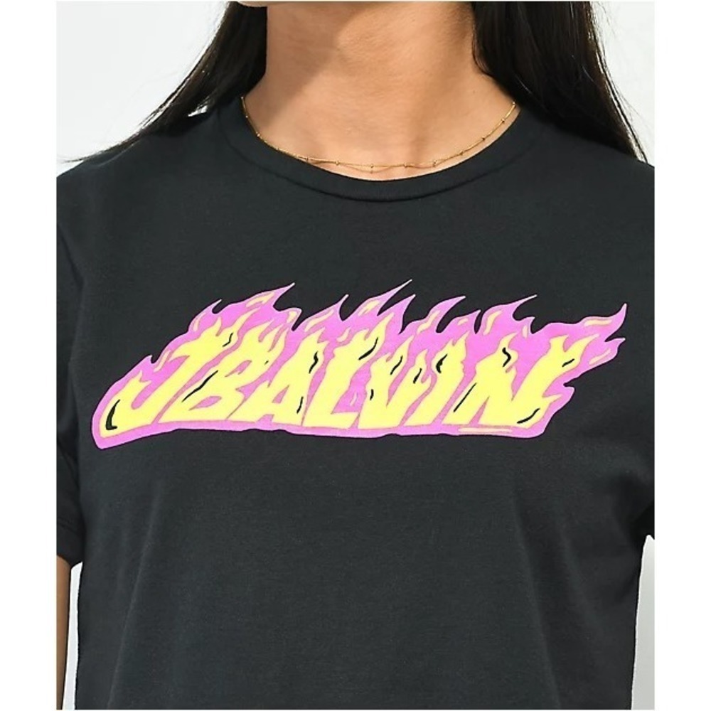 J Balvin Vibras Flames Latin Pop Reggaeton Fan T-Shirt